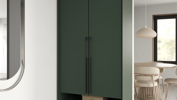 Шафа Морелі R-0003 Рамо 2 дверна зелений димчастий 100см