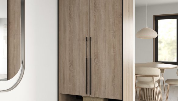 Шкаф Морели R-0003 Рамо 2 дверный сонома 100 см