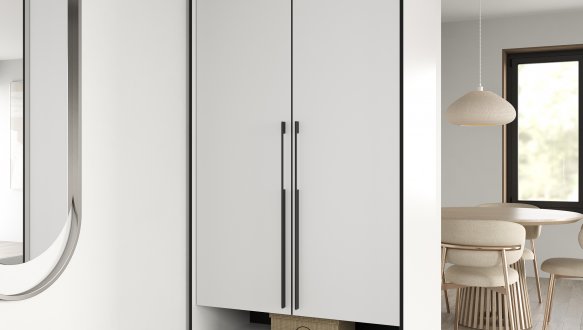 Шафа Морелі R-0003 Рамо 2 дверна біла 100 см