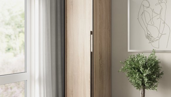 Пенал с полками сонома R-0011 Рамо