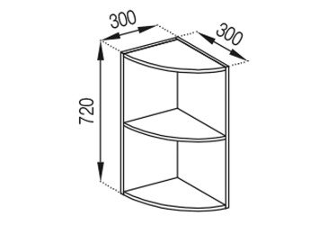 Тумба верхняя В 30КЗ Милана