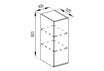 Тумба верхняя В 40 (h-920) Милана