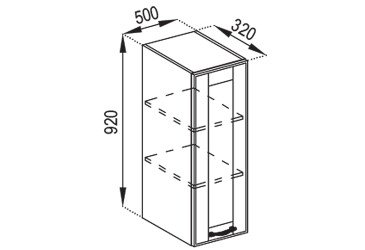 Тумба верхняя В 50 (h-920) Доминика