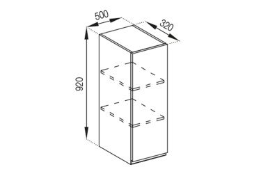 Тумба верхняя В 50 (h-920) Тина