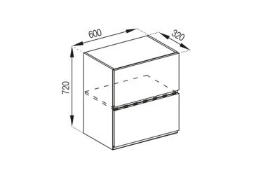 Тумба верхняя В 60 Б Милана