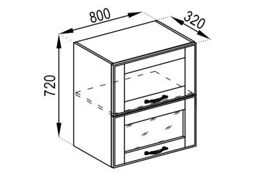 Тумба верхняя В 80 БСк.