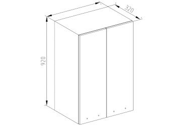 Тумба верхняя В 80 (h-920) Софи