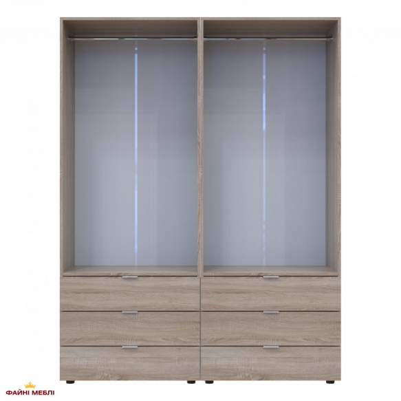 Шафа Дорос Гелар дуб сонома 4-х дверна 155 см 2