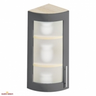 Шкаф верхний В30.72.1СК/В30.92.1СК кут. гнут.Хай-Тек глянец перламутр