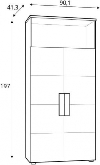 Книжный шкаф LBLR82 ARKINA