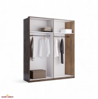 Шафа 4дв з дзеркалом Міромарк Квадро 4 дверна дуб барокко 183 см