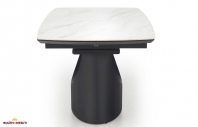 Стол Osman белый мрамор/черный