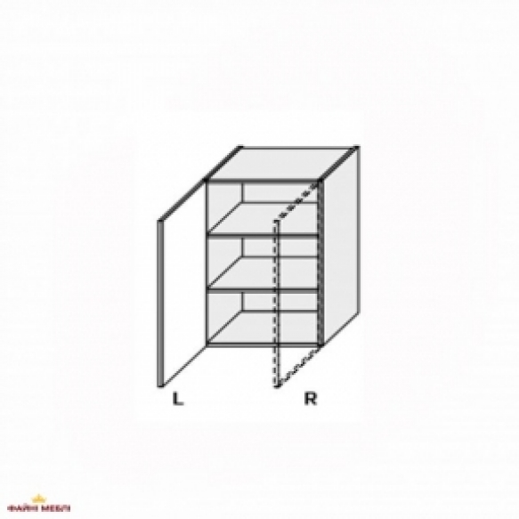 Секция верхняя правая 60В/720 1дв Миллениум