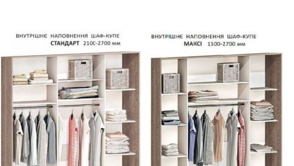 Шкаф-купе 2,5м Модель-4 трехдверный 3