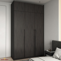 Шкаф Морели R-0016 Рамо 3 дверный венге со штангой и полками 150 см