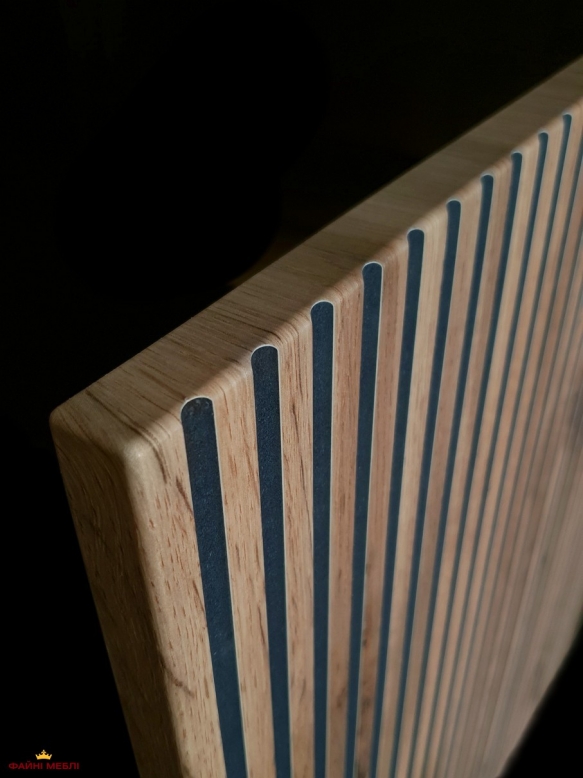 Комод Сенто / Sento K154 з підсвіткою Чорний/дуб вотан Perfect Home Ш153хВ83хГ39 см. 7