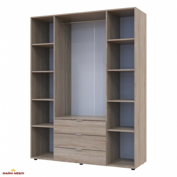 Шафа для одягу Дорос Гелар дуб сонома 4-х дверна 155 см 3