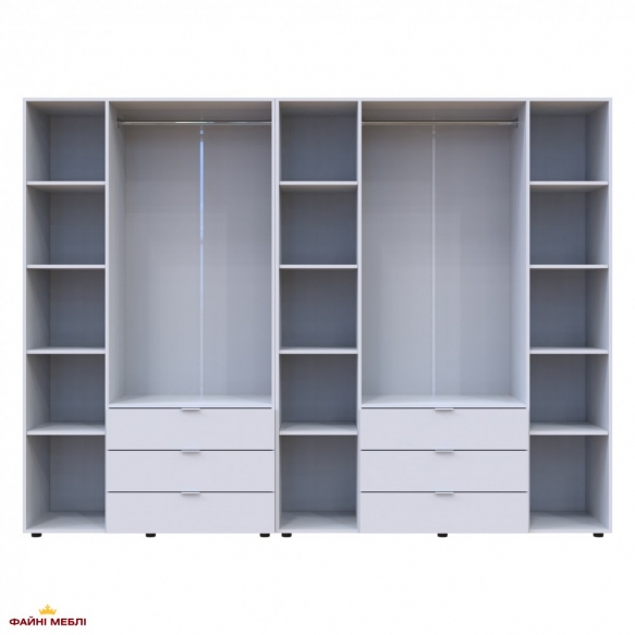 Шафа Дорос Гелар білий 7 дверна 271,2 см 2