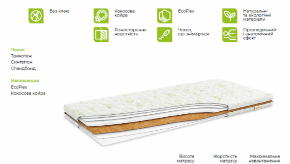 Матрас КРОХА COCOS 0