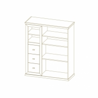 Комод 1Д/3Ш Орегон