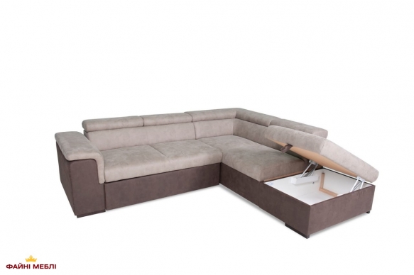 Угловой диван раскладной дельфин Бенито Мебель Стиль 252 × 221 см 1