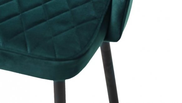 Стул полубарный B-125 изумрудный велюр 9