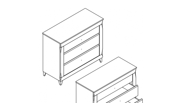 Комод KOM3S Граф 5