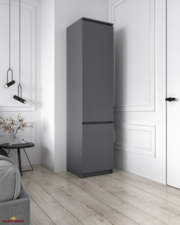 Шкаф Морели Т217 антрацит с полками 50 см