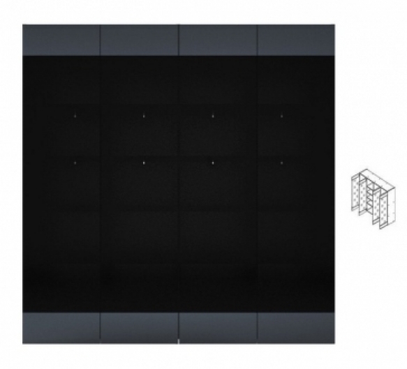 Витрина навесная 130 Милан