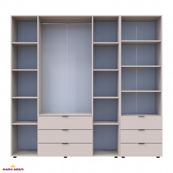 Шафа для одягу Дорос Гелар кашемір 4-х дверна з пеналом 215 см 2