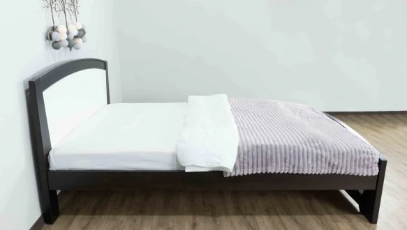 Ліжко двоспальне дерев'яне Дрімка Женева Бук 4