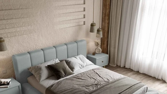 Ліжко м'яке двоспальне Віоріна Деко Подіум 10