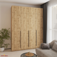 Шафа Mebelstar Оскар чотирьохдверна з антресоллю Дуб тахо 200 см