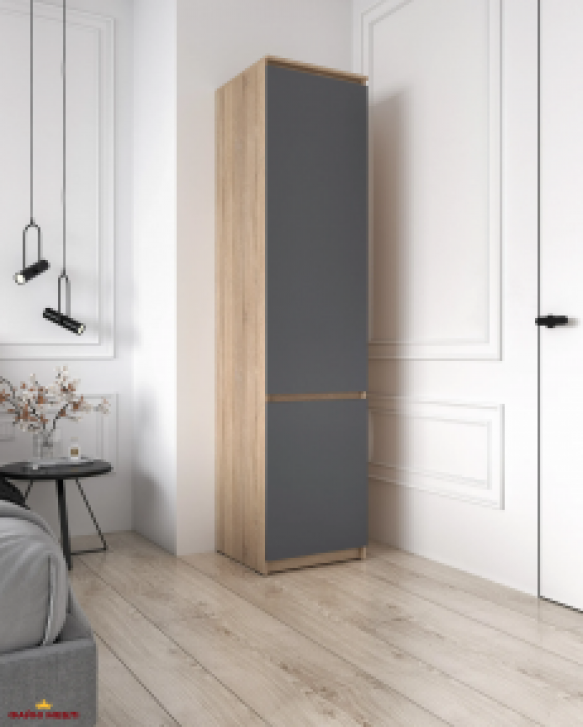 Шкаф Морели Т217 сонома/антрацит с полками 50 см