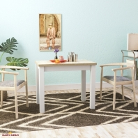 Стол-трансформер Dinner Дуб сонома/белый