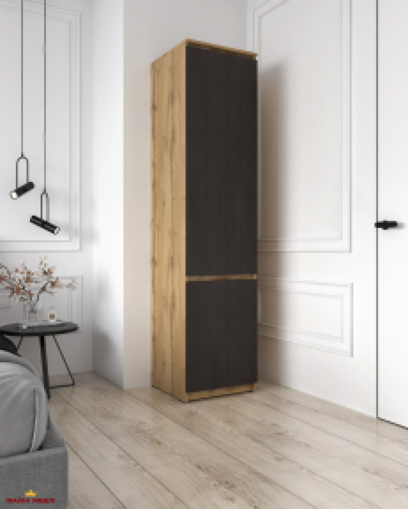 Шкаф Морели Т217 аппалачи/венге темный с полками 50 см