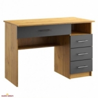 Стіл письмовий офісний №1 Київський Стандарт Дуб Аппалаччі / Антрацит