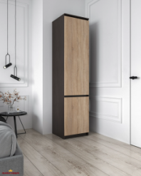 Шкаф Морели Т217 венге темный/сонома с полками 50 см