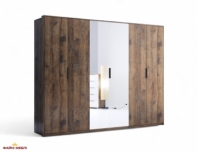 Шафа 6дв з дзеркалом Міромарк Квадро 6 дверна дуб барокко 272 см