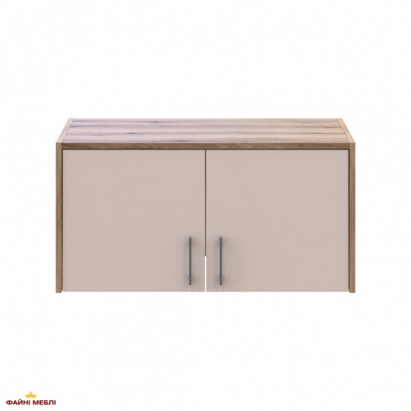 Шафа для одягу Дорос Ронді кашемір з антресоллю 2 дверна 82 см 2