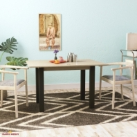 Стол-трансформер Dinner Дуб сонома/белый