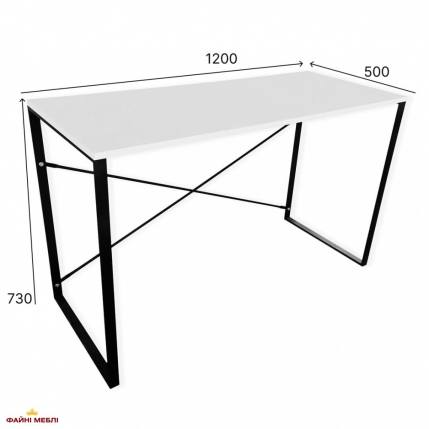 Стіл письмовий Line Аскет Білий 3