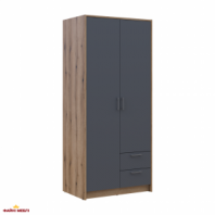 Шкаф для одежды Дорос Ронди графит 2 дверный 82 см