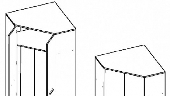 Шкаф угловой SZFN2D Непо 2