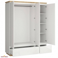 Шафа SZF3D2S BRW Poland Erla 3 дверна білий 163 см