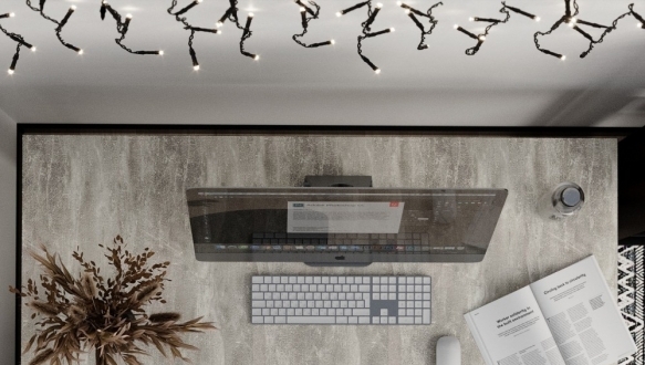 Письмовий стіл Brevity Loft standart Ательє світлий/Білий метал 0