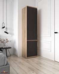 Шкаф Морели Т218 сонома/венге темный со штангой 50 см