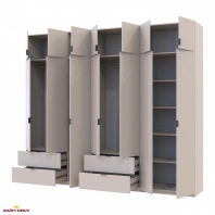 Шафа для одягу Дорос Лукас кашемір 7 дверна 280 см