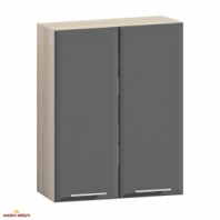 Шкаф верхний В70.92.2ДХай-Тек глянец перламутр