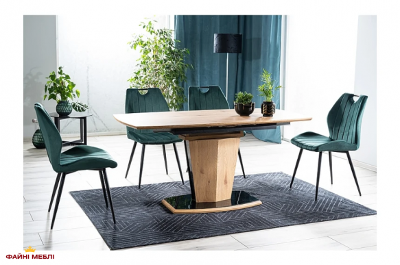 Стілець Arco Velvet зелений 2